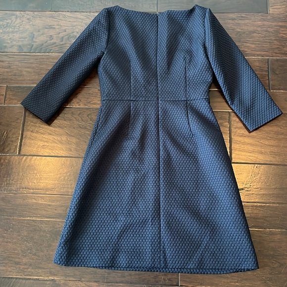 J Crew Black knit dress; size 6; Zippered back and fully lined - Picture 2 of 9